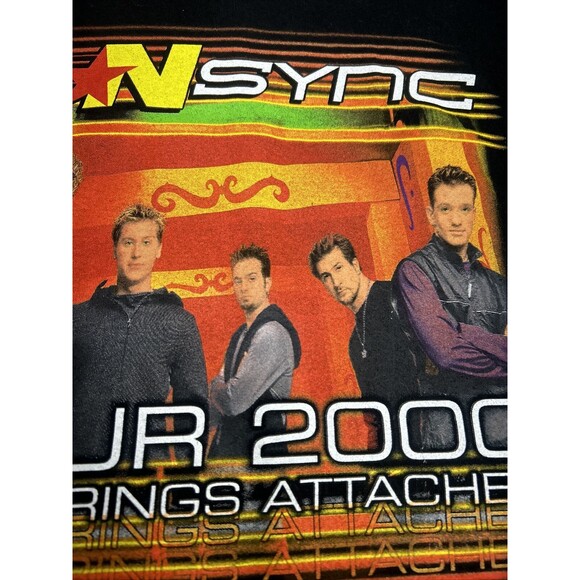 Vintage Y2K NSync Tour T-shirt No Strings Attached Winterland Justin Timberlake - Picture 4 of 8